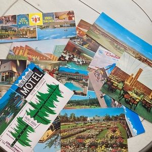 Lot of 12 vintage travel/restaurant/motel postcards from 1950’s&60’s dyi -retro